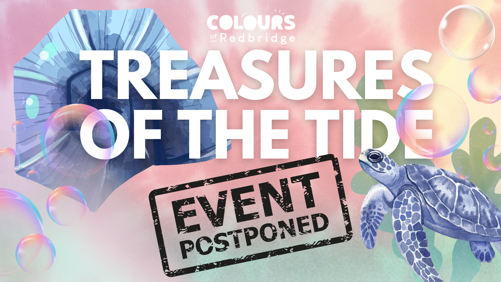 Treasures of the Tide Event Postponed Graphic